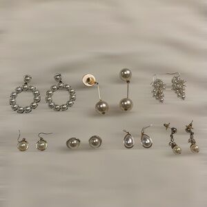 Jewelry Bundle Earrings Set of 7 Pairs Sugarfix Pearl Earrings